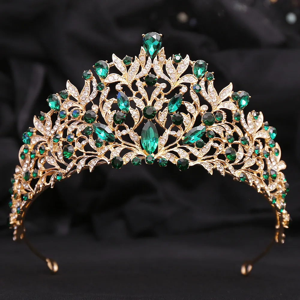 Crystal Tiara Crown For Women Girls Wedding Party Luxury Elegant Bridal Queen Hair Dress Accessories