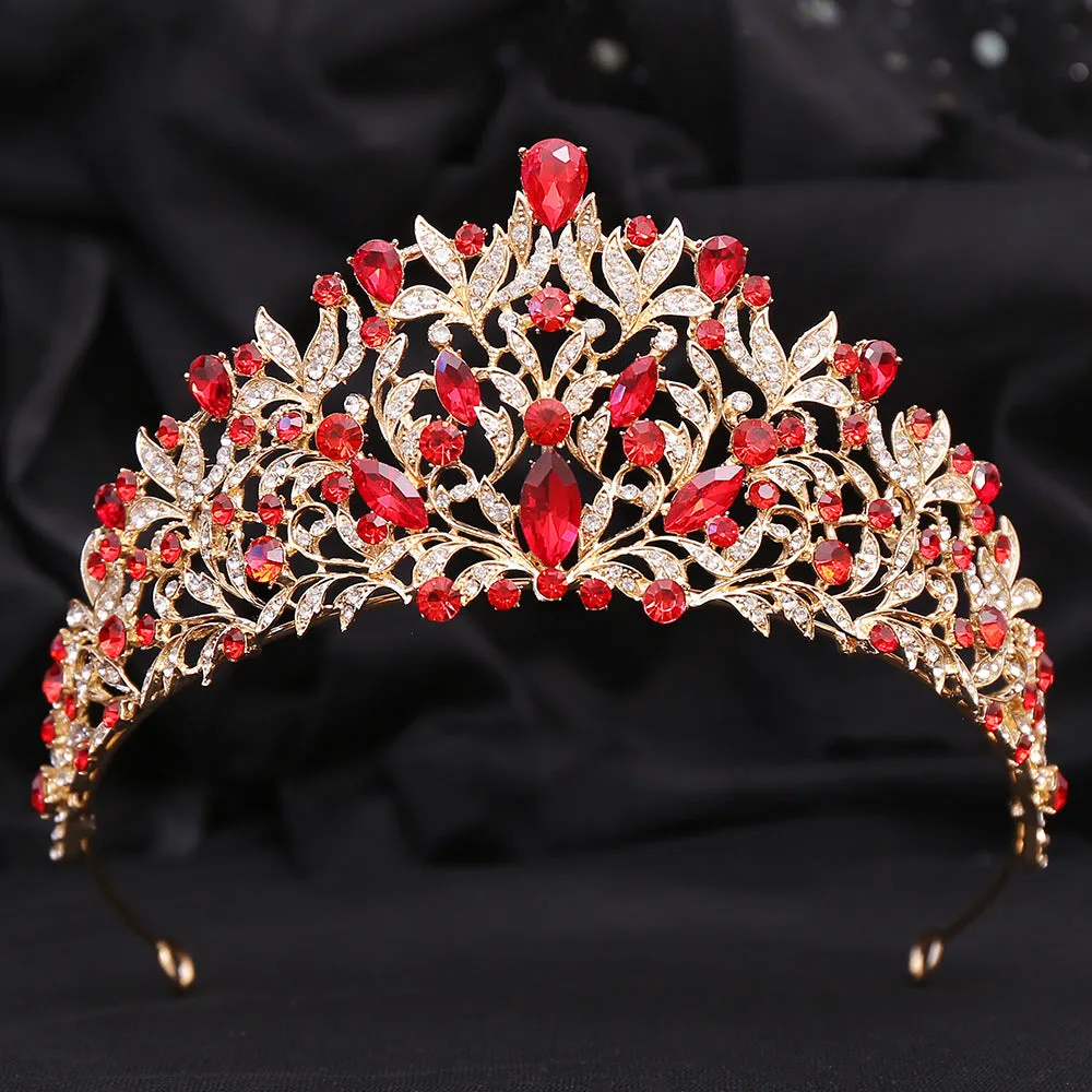 Crystal Tiara Crown For Women Girls Wedding Party Luxury Elegant Bridal Queen Hair Dress Accessories