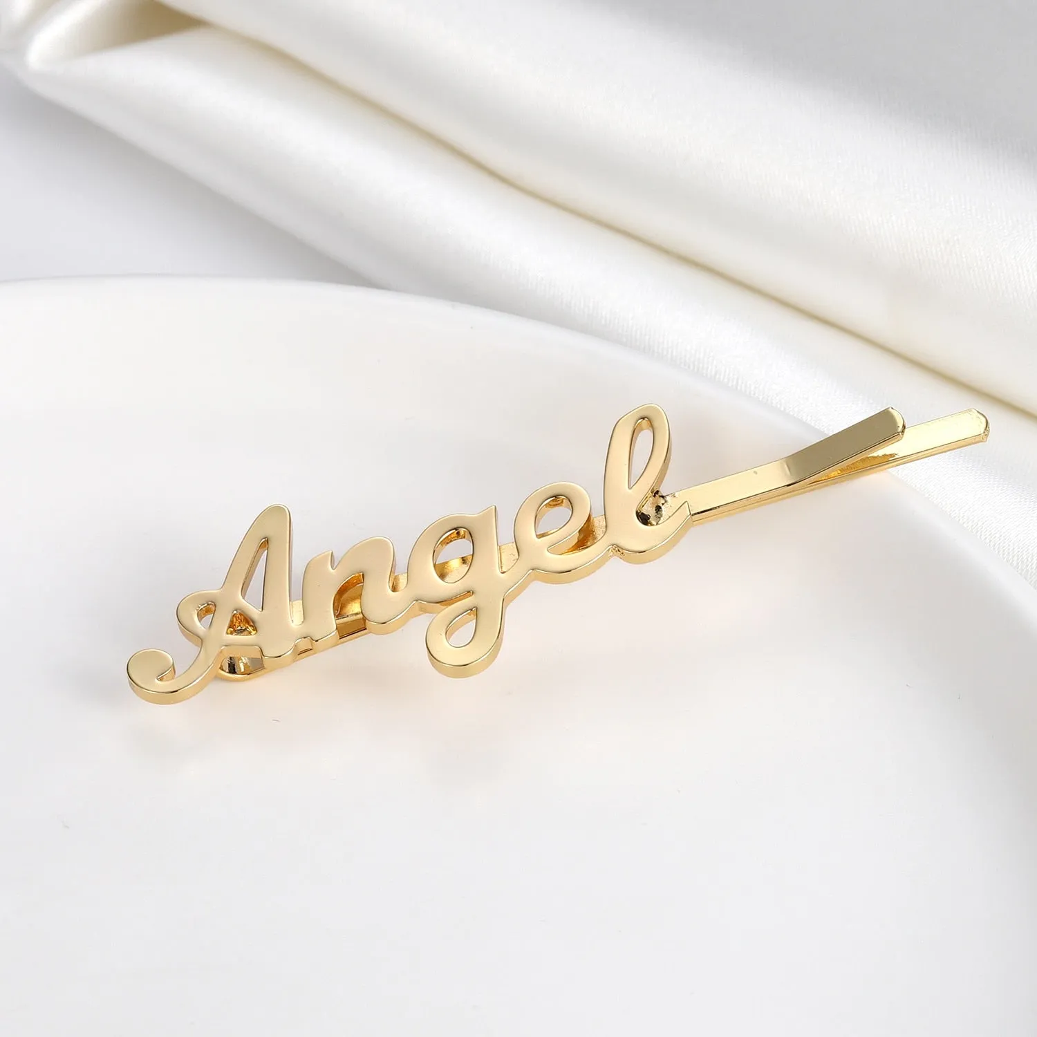 Custom Hair Clips | Personalized Hair Clip | Name Hair Clip | Hairpin for Women | Trendy Lettering Hairpin | Wedding Jewelry | Name Hairpin