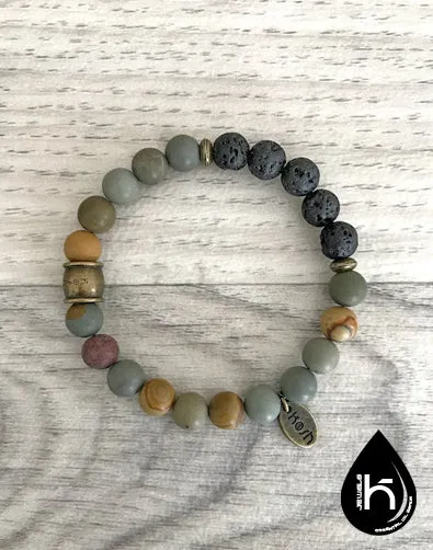 ESSENTIAL OIL DIFFUSER BRACELET - JASPER