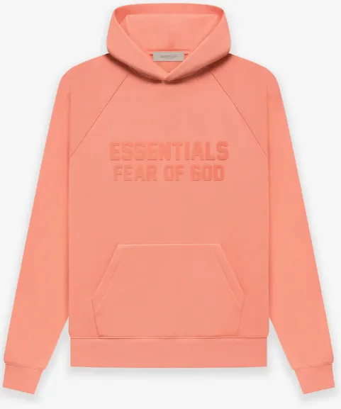 Essentials Fear Of God  Mens Coral Hoodie Mens Style : Fgmh9013