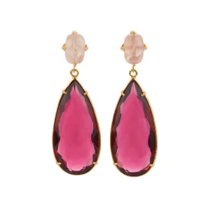Franca Earrings Hot Pink