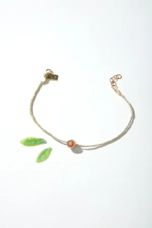 GARDEN BRACELET - CORAL BEZEL