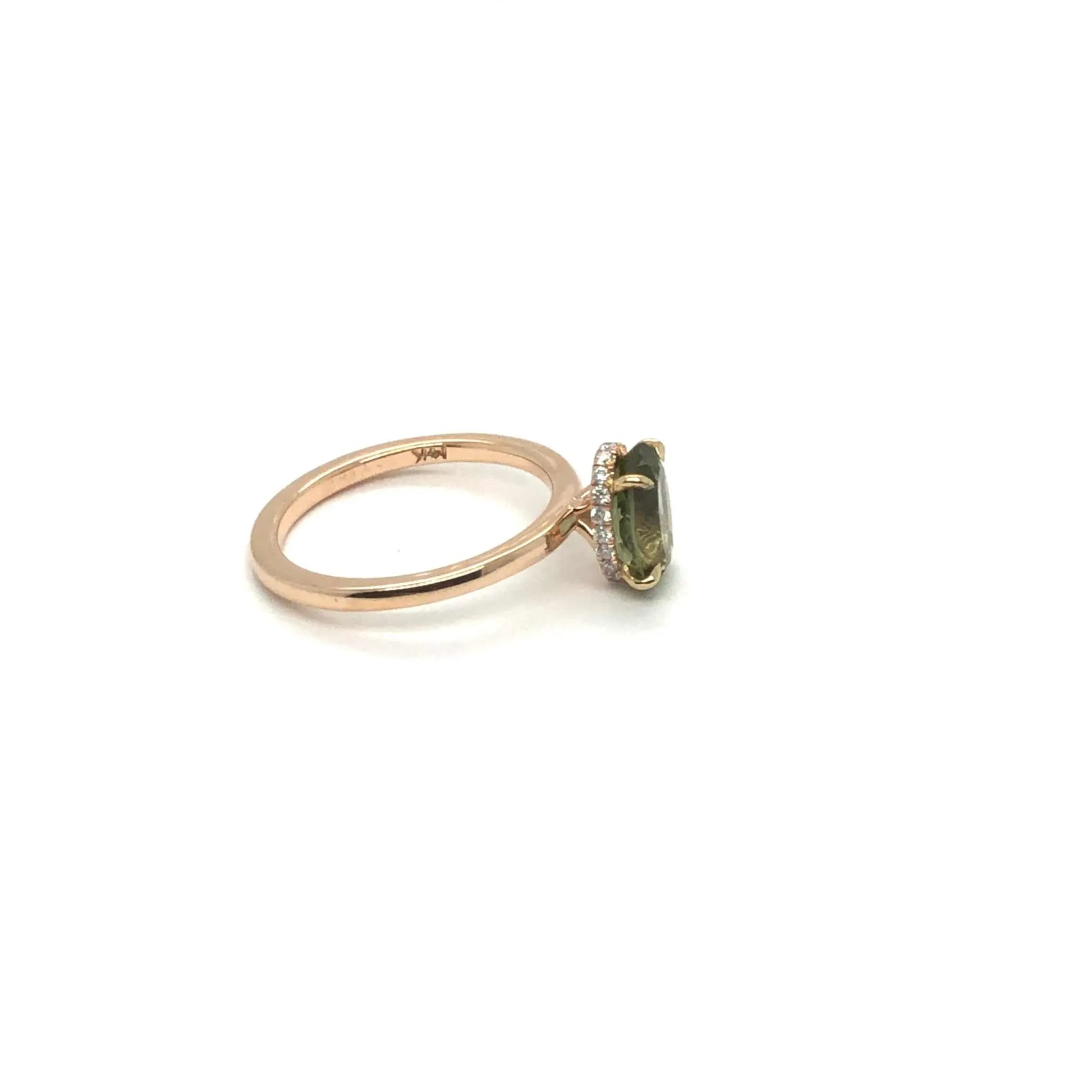 Gloria Alternative Engagement Ring With Hidden Halo