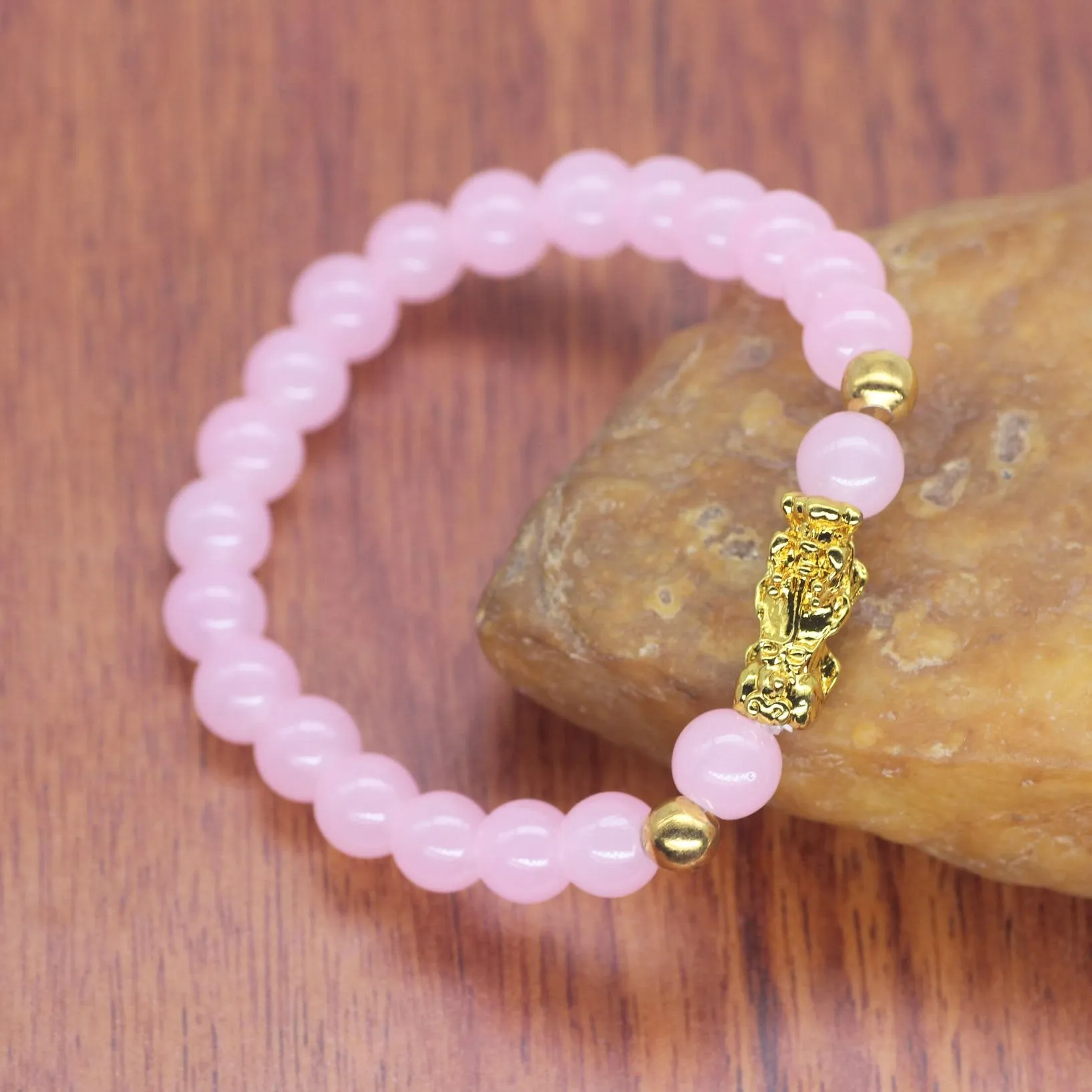Golden Pi Xiu Beaded Bracelet Custom Design Pixiu Bracelet