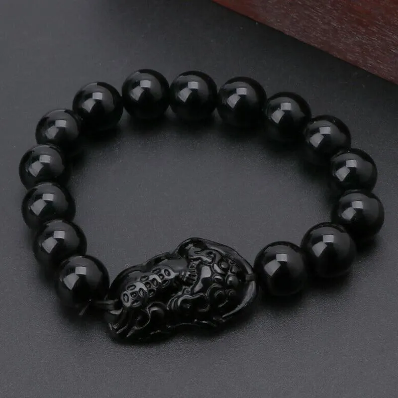 Golden Pi Xiu Beaded Bracelet Custom Design Pixiu Bracelet