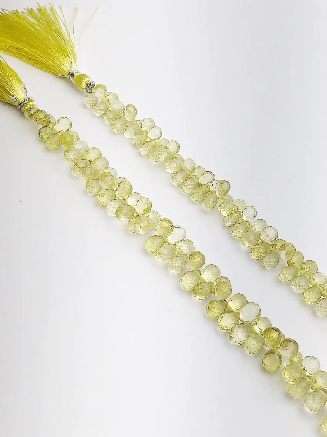 HALF OFF SALE - Lemon Quartz Faceted Gemstone Beads, Full Strand, Semi Precious Gemstone, 8"
