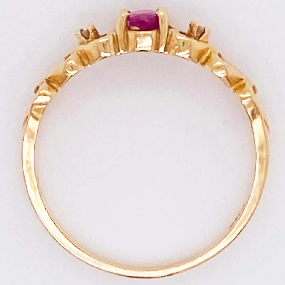 Heart Ruby Ring