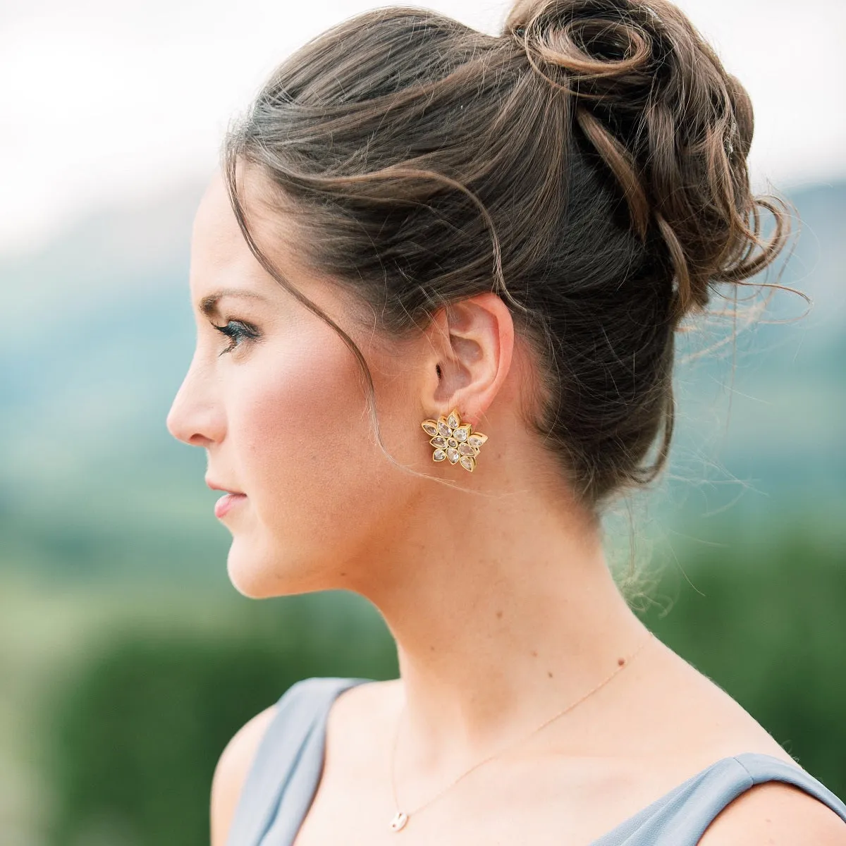 Heather Crystal Earrings