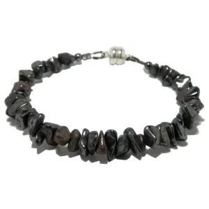 Hematite Bracelet Charming Clasp Crystal