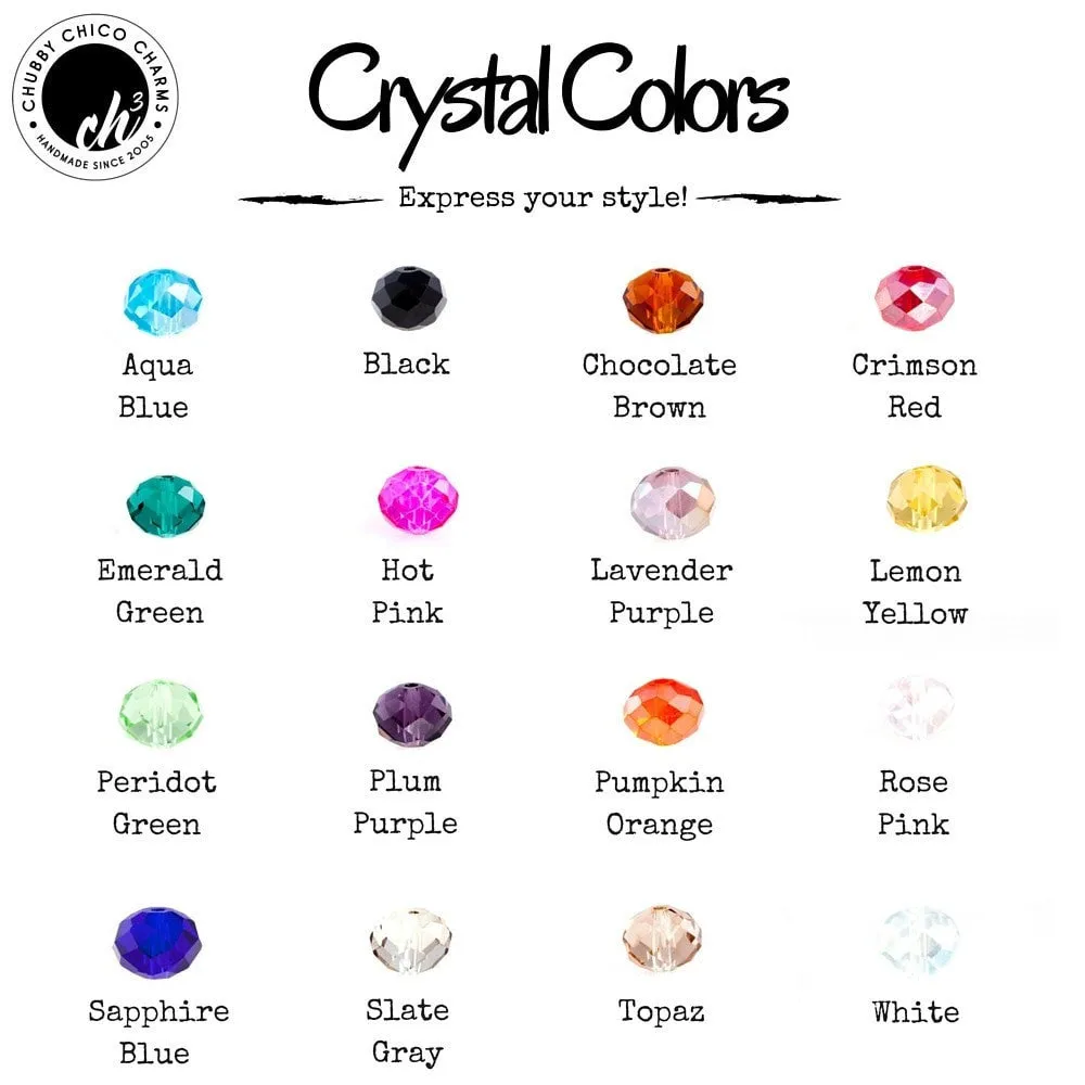 I Love My Marine Crystal Beaded Toggle Style Bracelet
