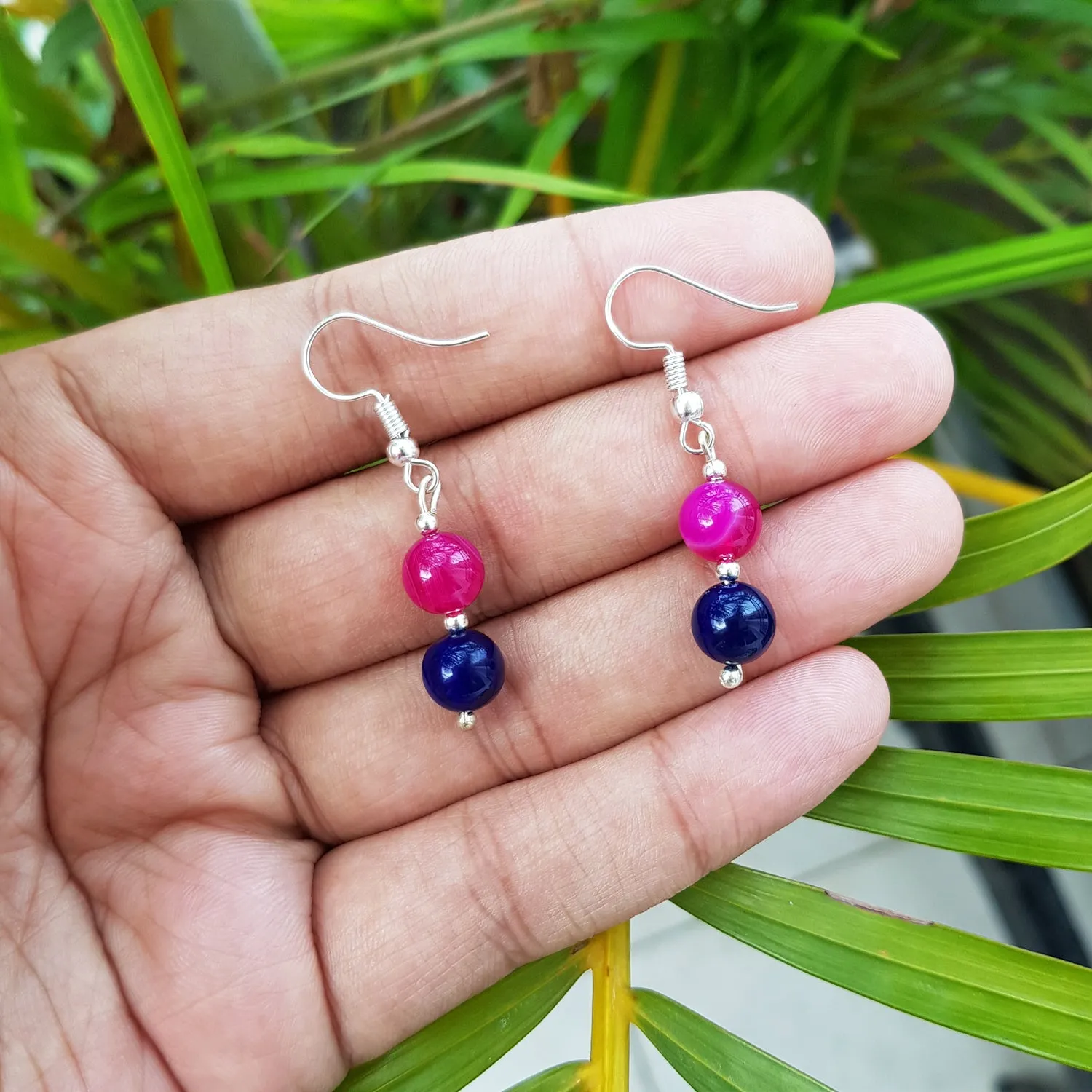 Imeora Multicolor Agate 8mm Earrings