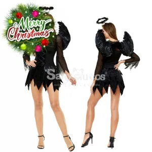 【In Stock】Halloween Cosplay Dark Angel Short Dress Cosplay Costume