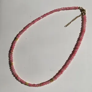 ISLA PINK BEADED NECKLACE