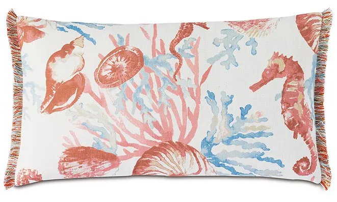Islands Starfish Seahorse Bolster Accent Pillow