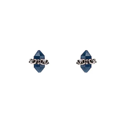 Kebaikan Wrap on Blue Sapphire Earrings