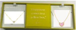 Kendra Scott Ari Heart Silver Gift Set of 2 in Ivory Mother of Pearl