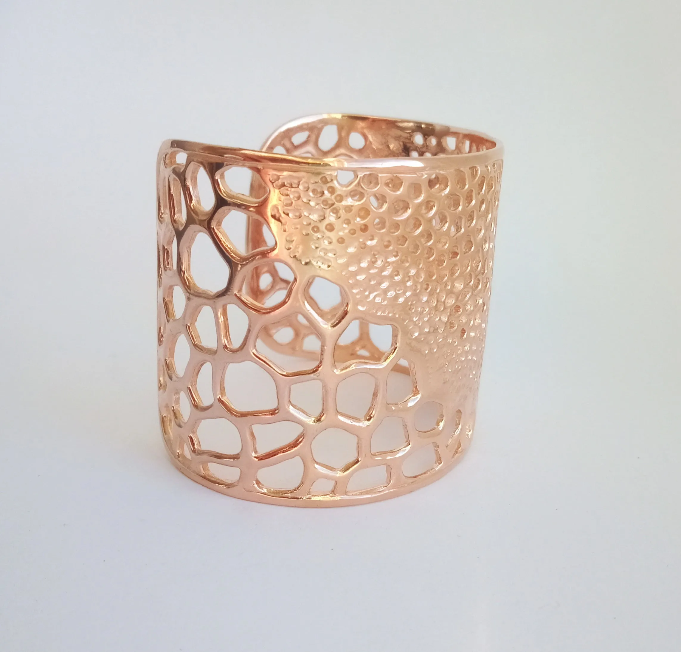 Labyrinth Rose Gold Cuff Bracelet