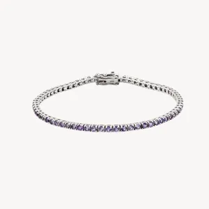 Lilac Sapphire Tennis Bracelet