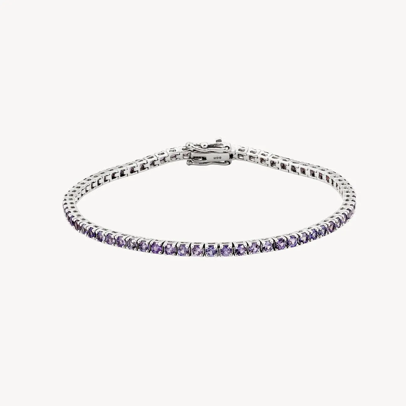 Lilac Sapphire Tennis Bracelet