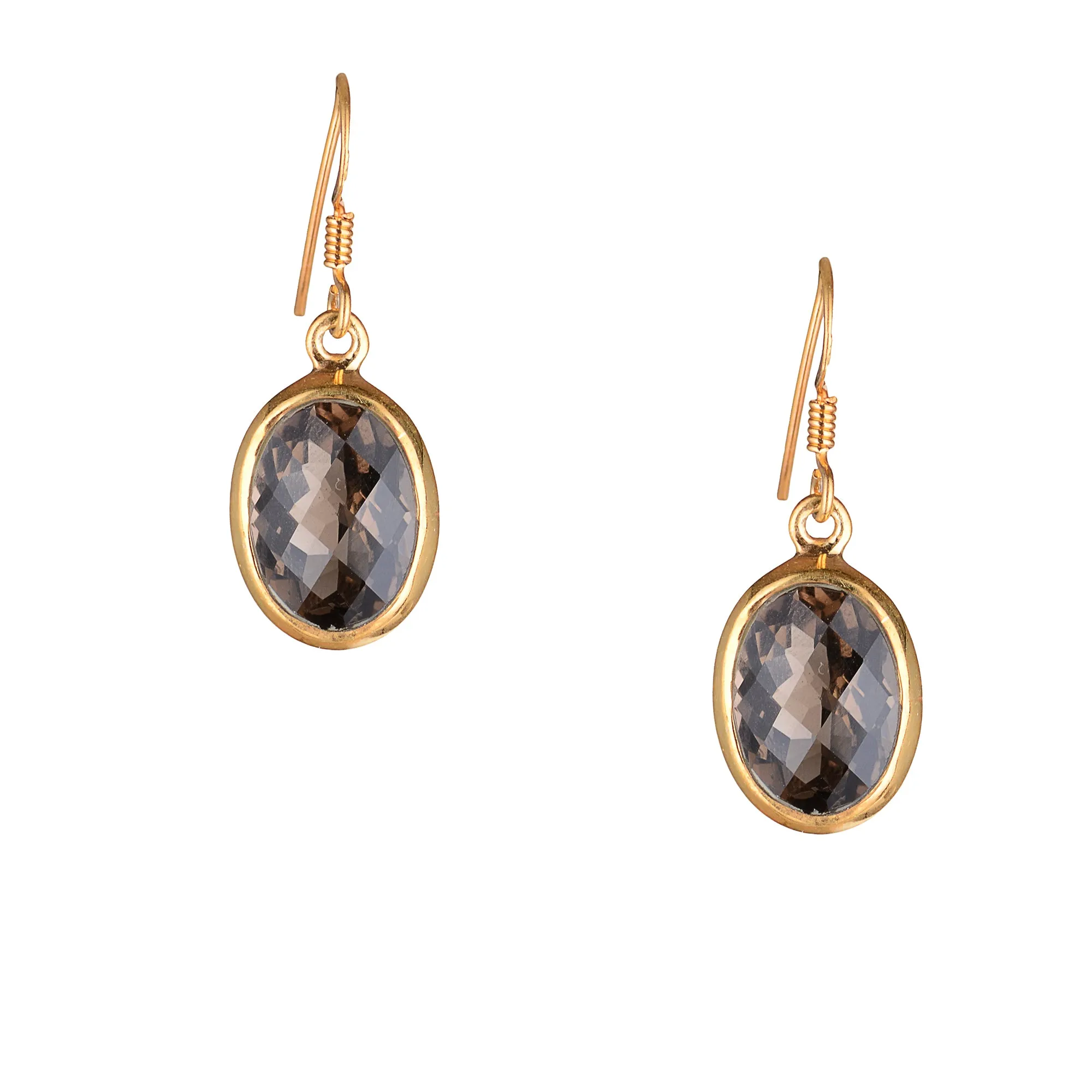 Marie Earrings, Gold Vemeil