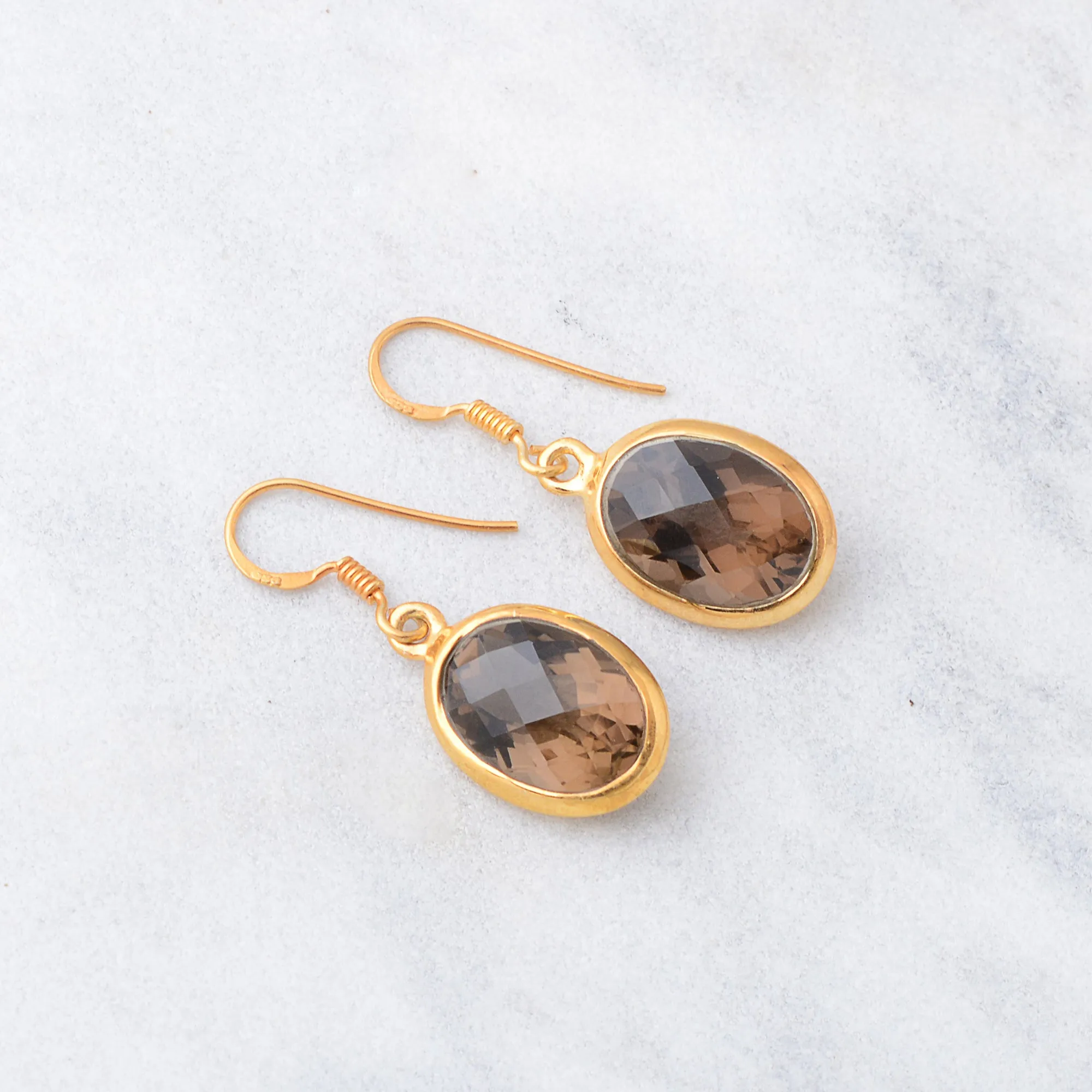Marie Earrings, Gold Vemeil