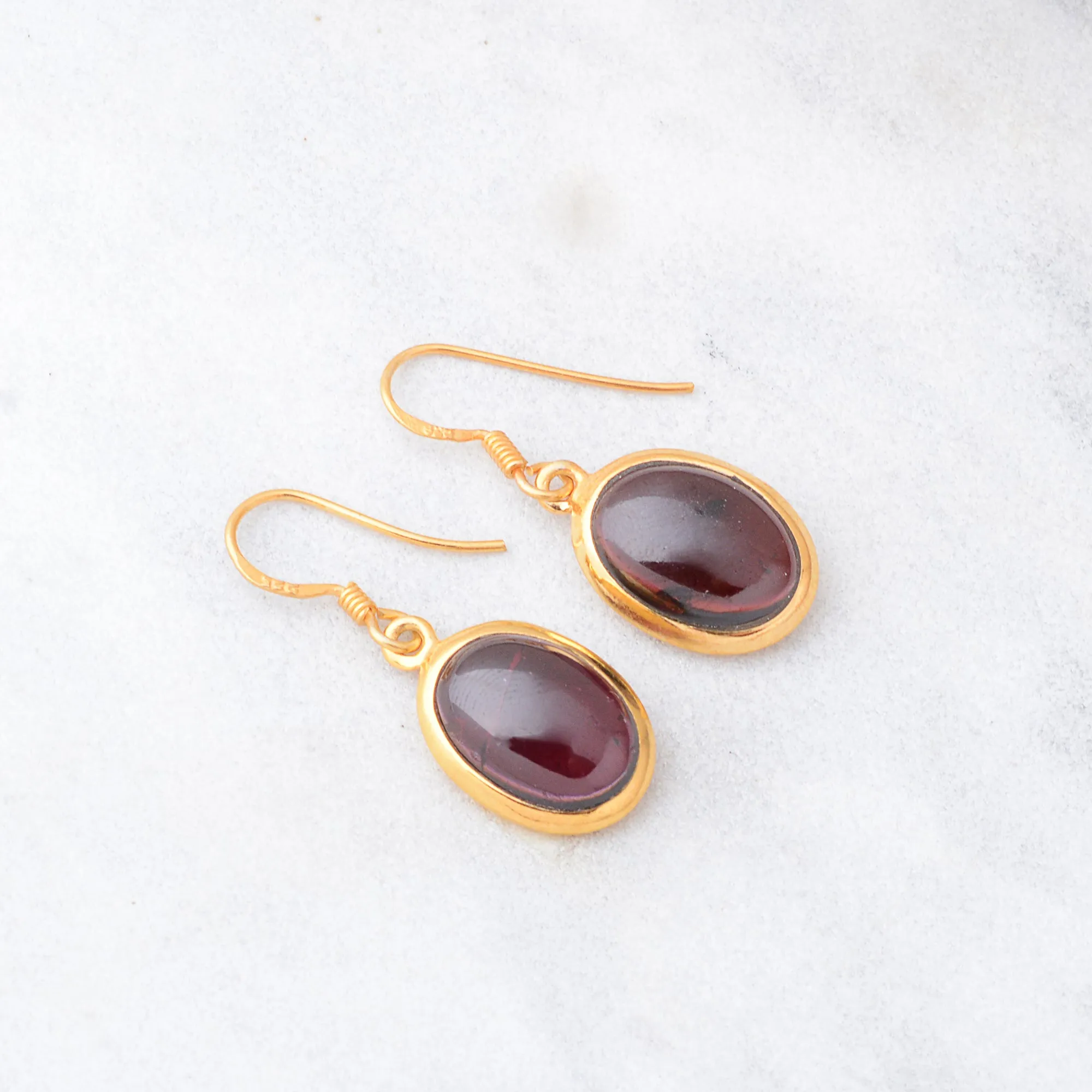 Marie Earrings, Gold Vemeil