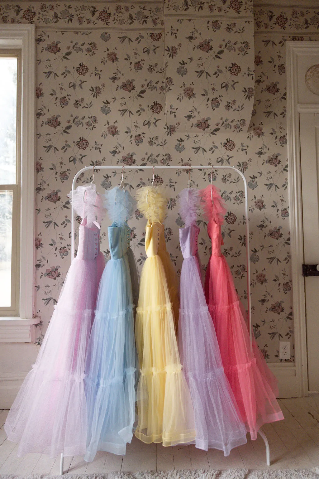 Mia Dress - Coral Pink