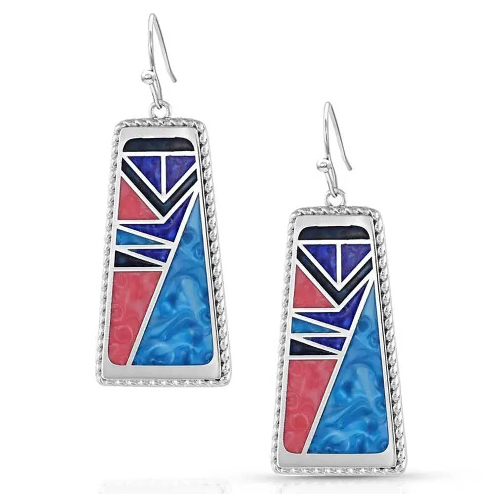 Montana Silversmith Wrangler Legends Denim Mosaic Earrings