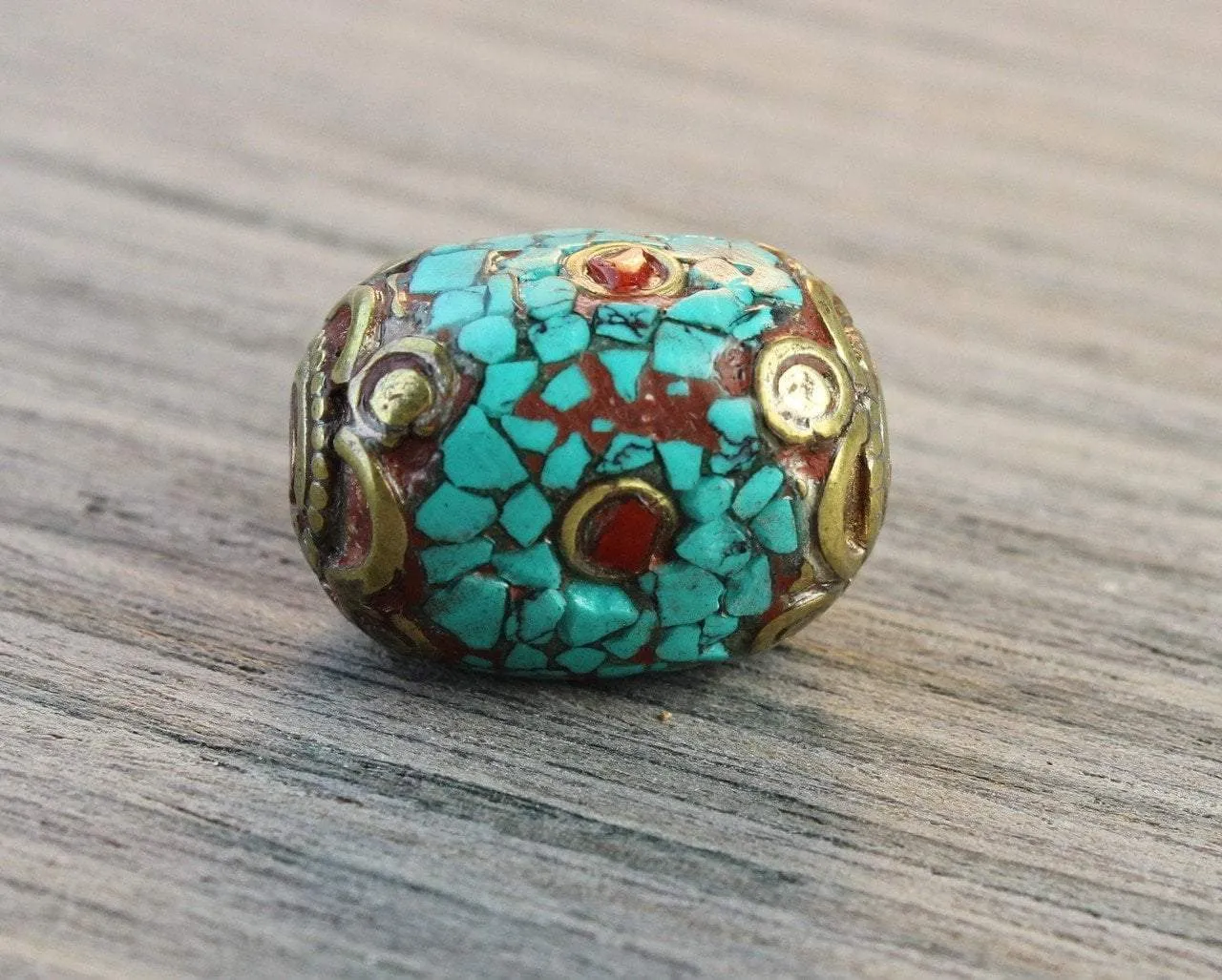 Mosaic Turquoise Bead