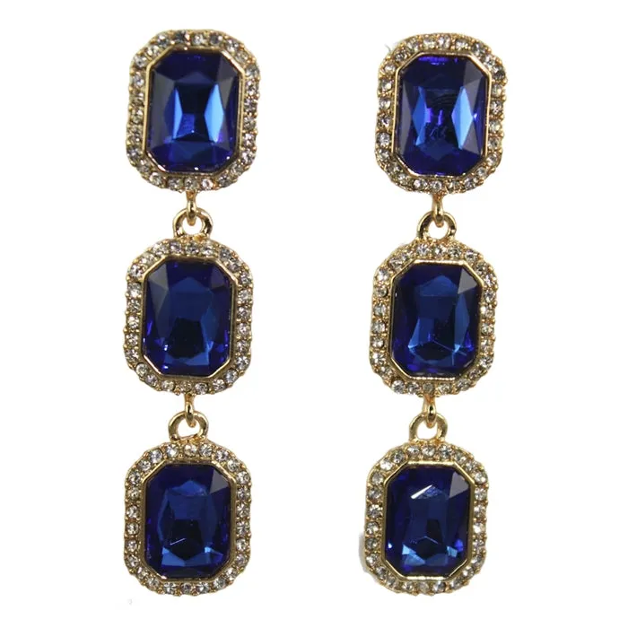 Naomi Earrings - Sapphire