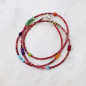 Norwegian Thulite Wrap Bracelet