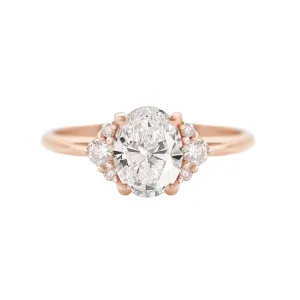 Oval Diamond Simple and Elegant Engagement Ring "Isabella"♥
