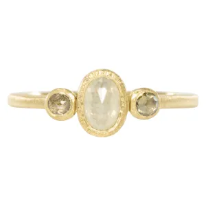 Oval Moonfire Diamond Ring - 18ky   Diamonds