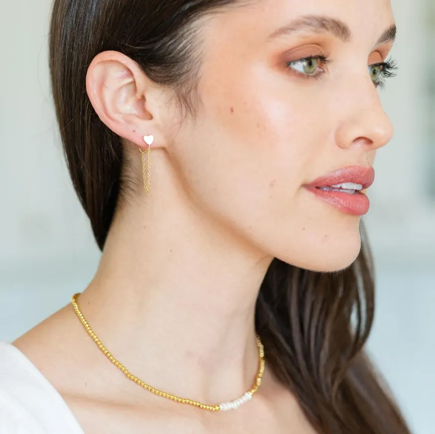 Pearl Accented Beaded Necklace