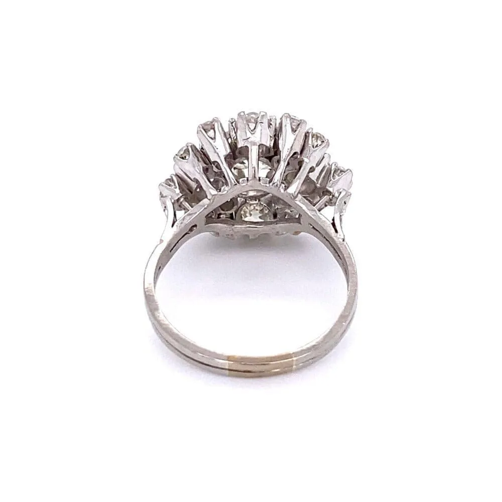 Platinum Art Deco Ring with Old Cushion Diamond at Regard Jewelry in Austin, Texas