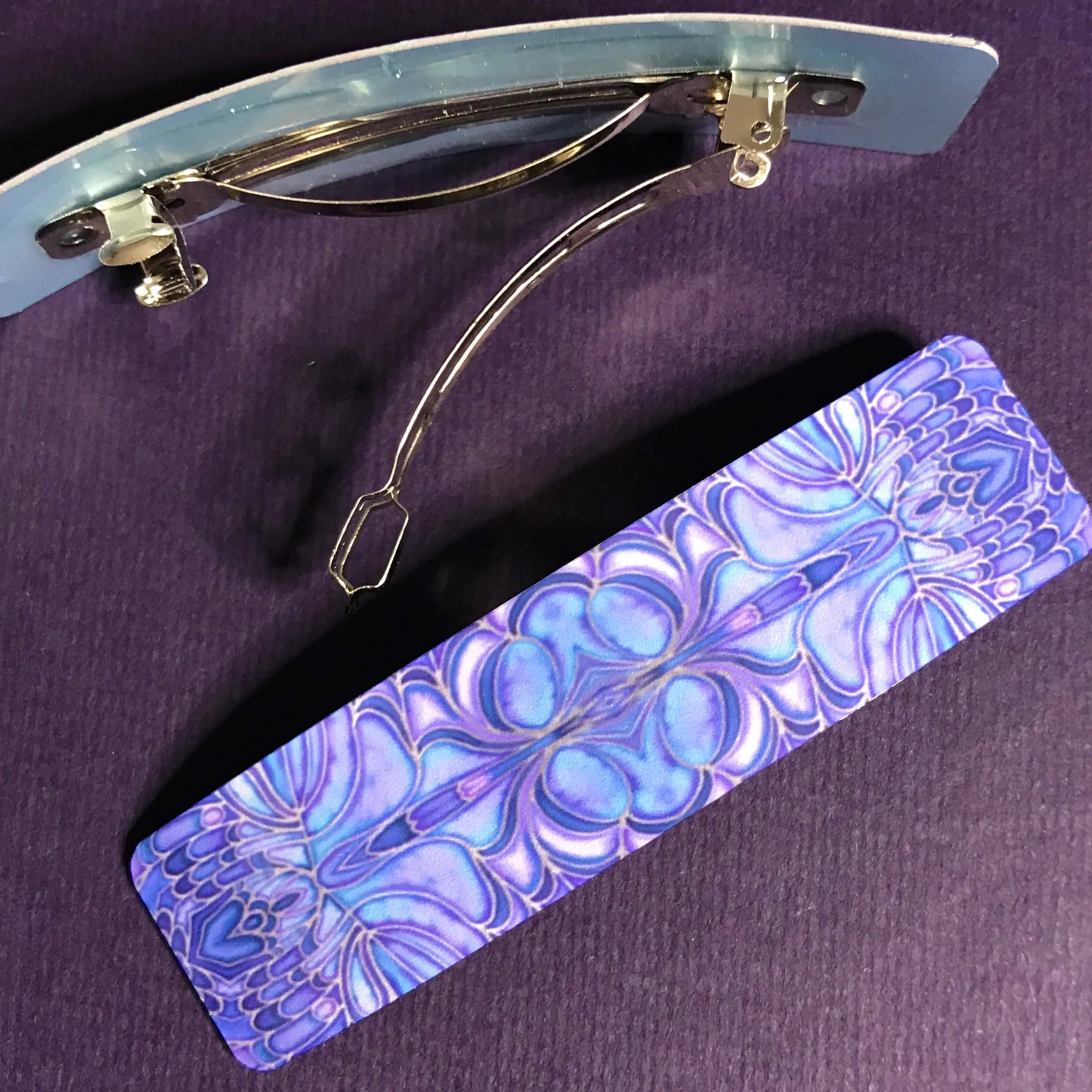 Pretty Blueberry Colour Butterfly Hair Clip