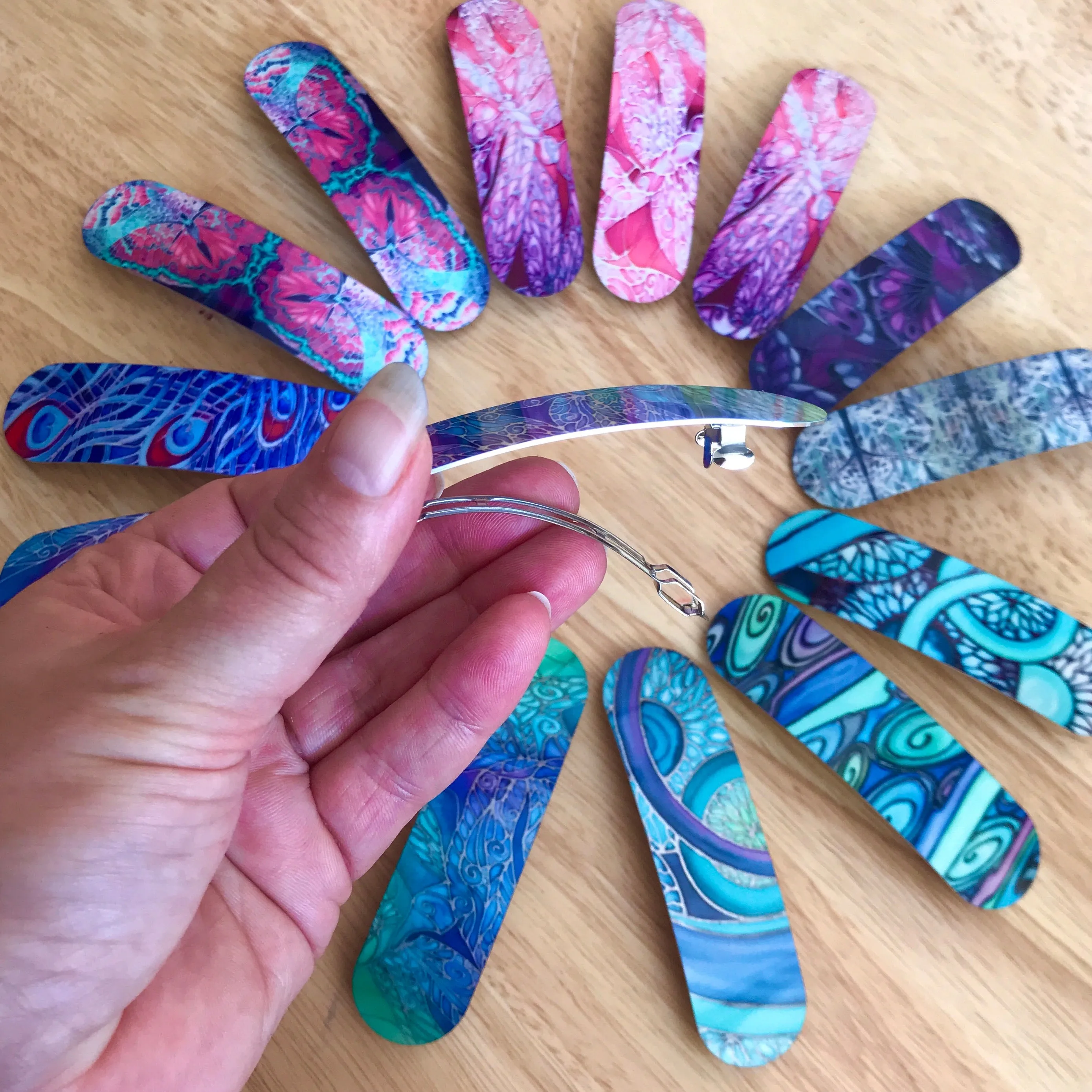 Pretty Blueberry Colour Butterfly Hair Clip