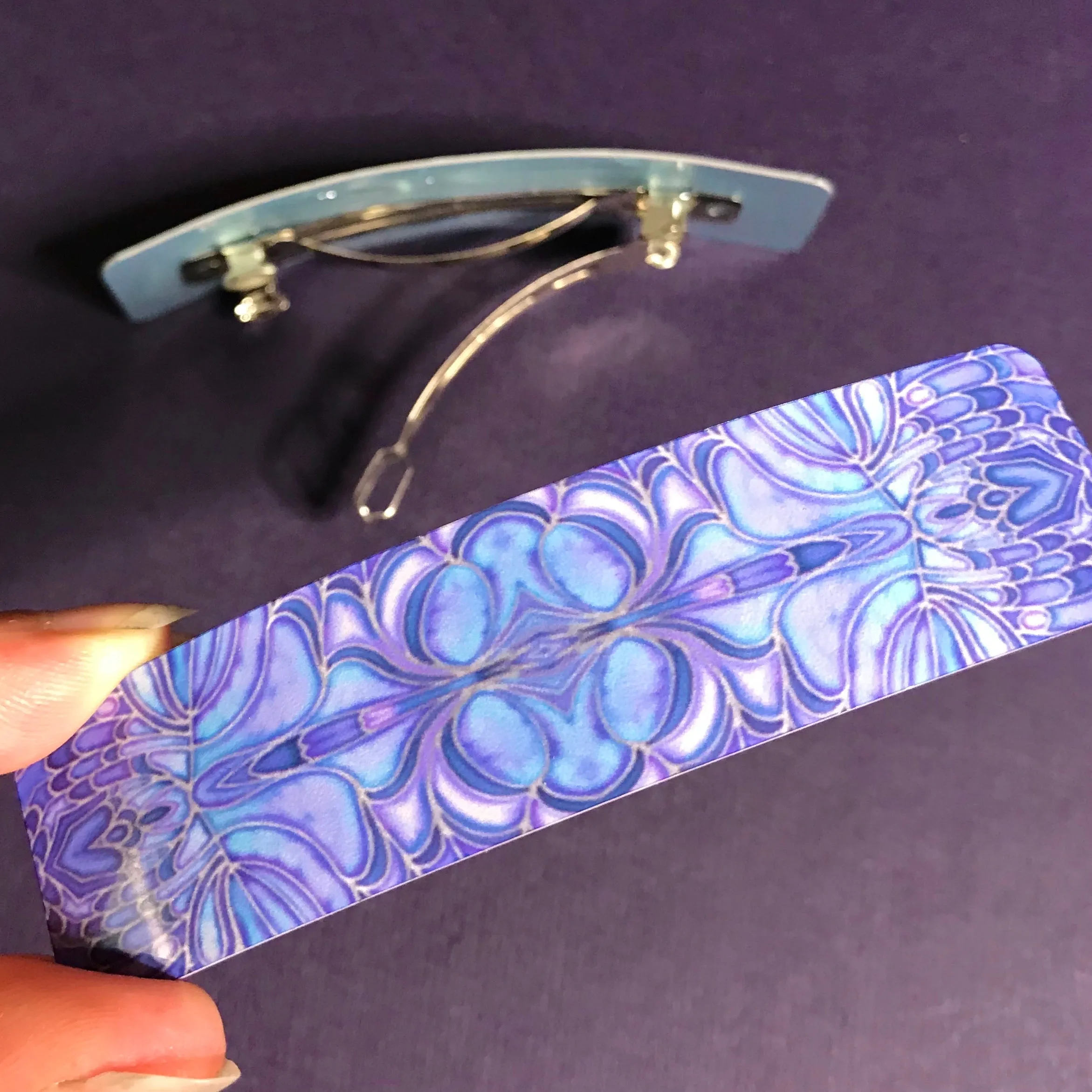 Pretty Blueberry Colour Butterfly Hair Clip
