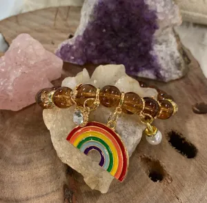 Pride Bracelet BHM10137 Coffee Rainbow