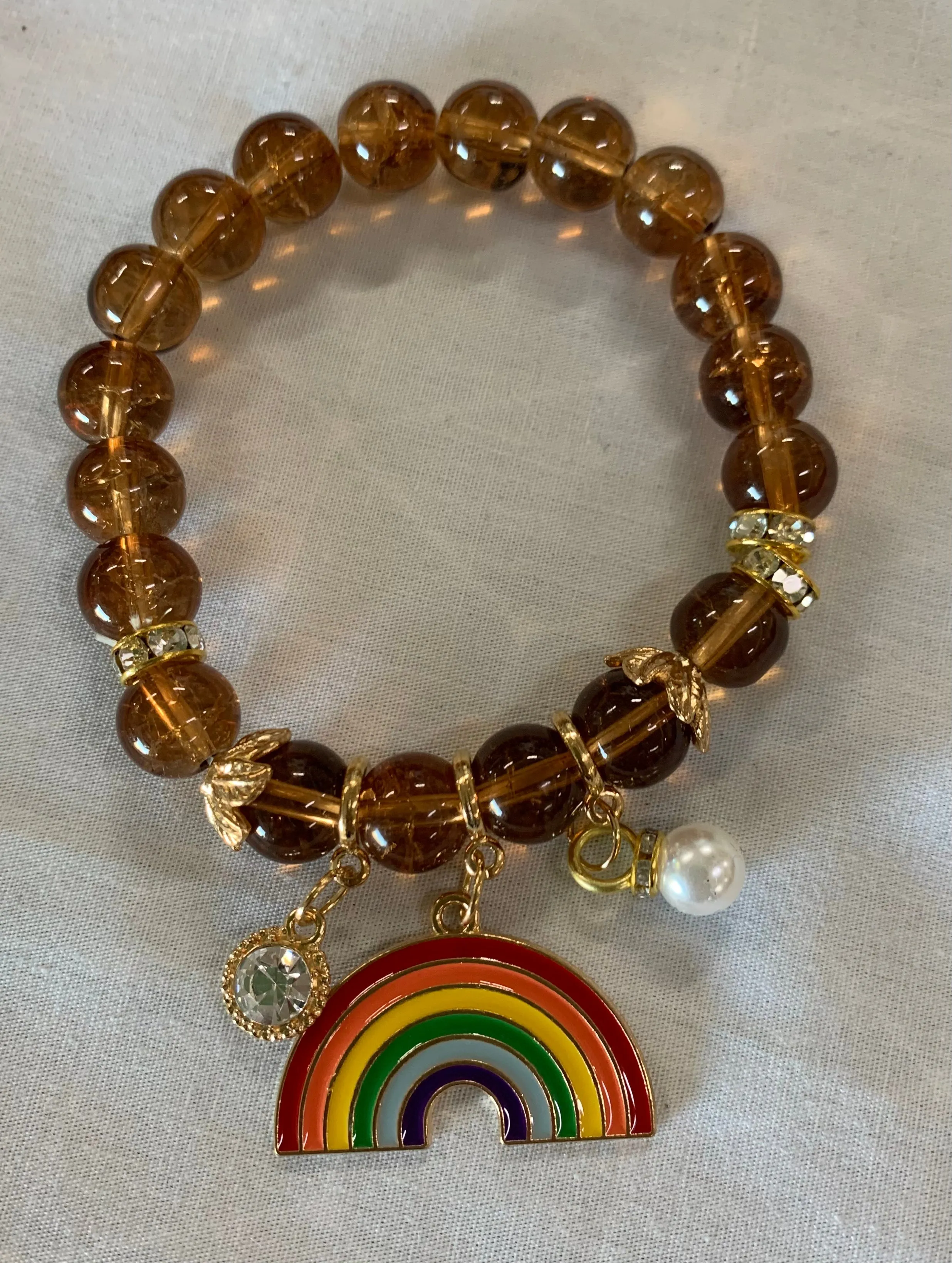 Pride Bracelet BHM10137 Coffee Rainbow