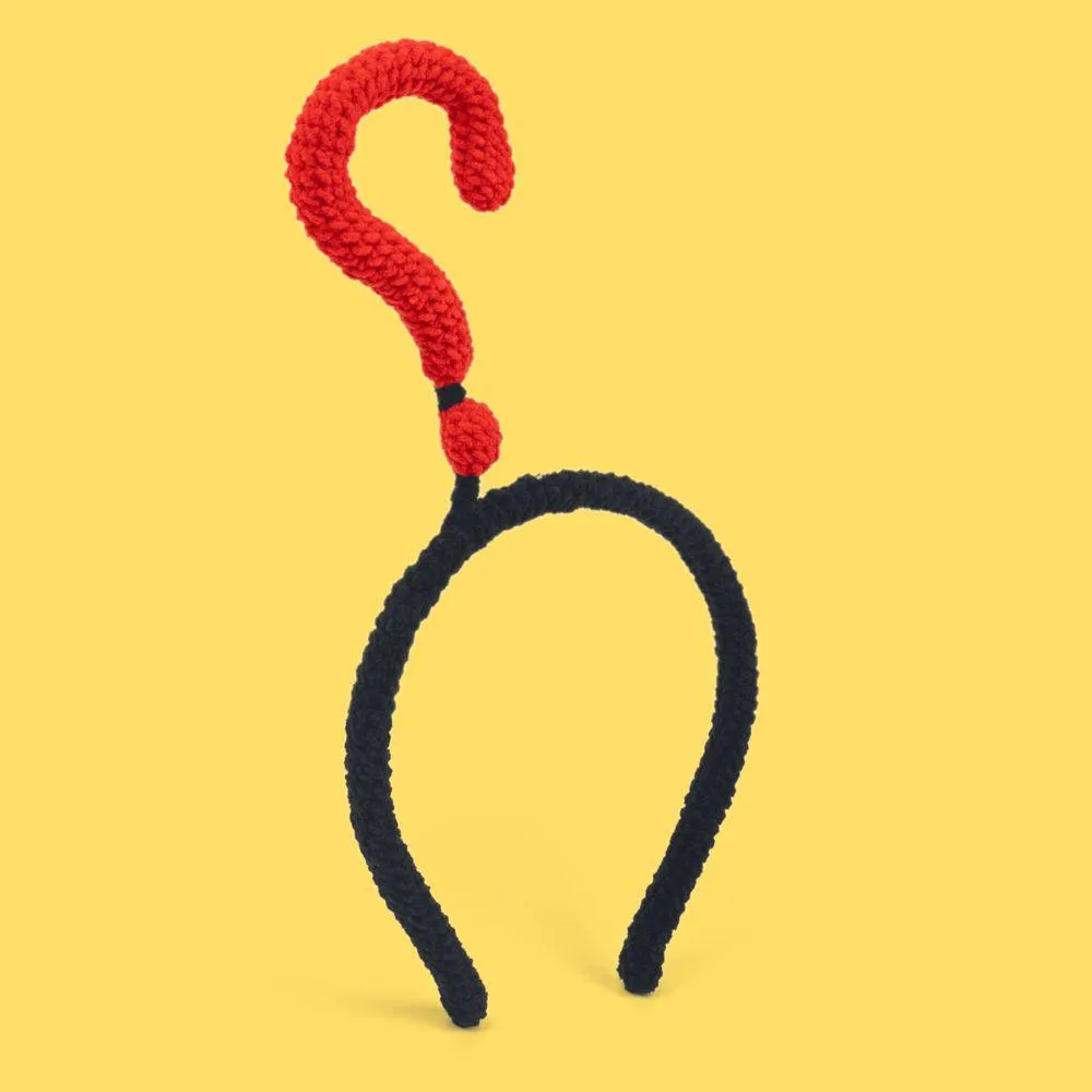 Question Mark Alphabet Headband Crochet Kit