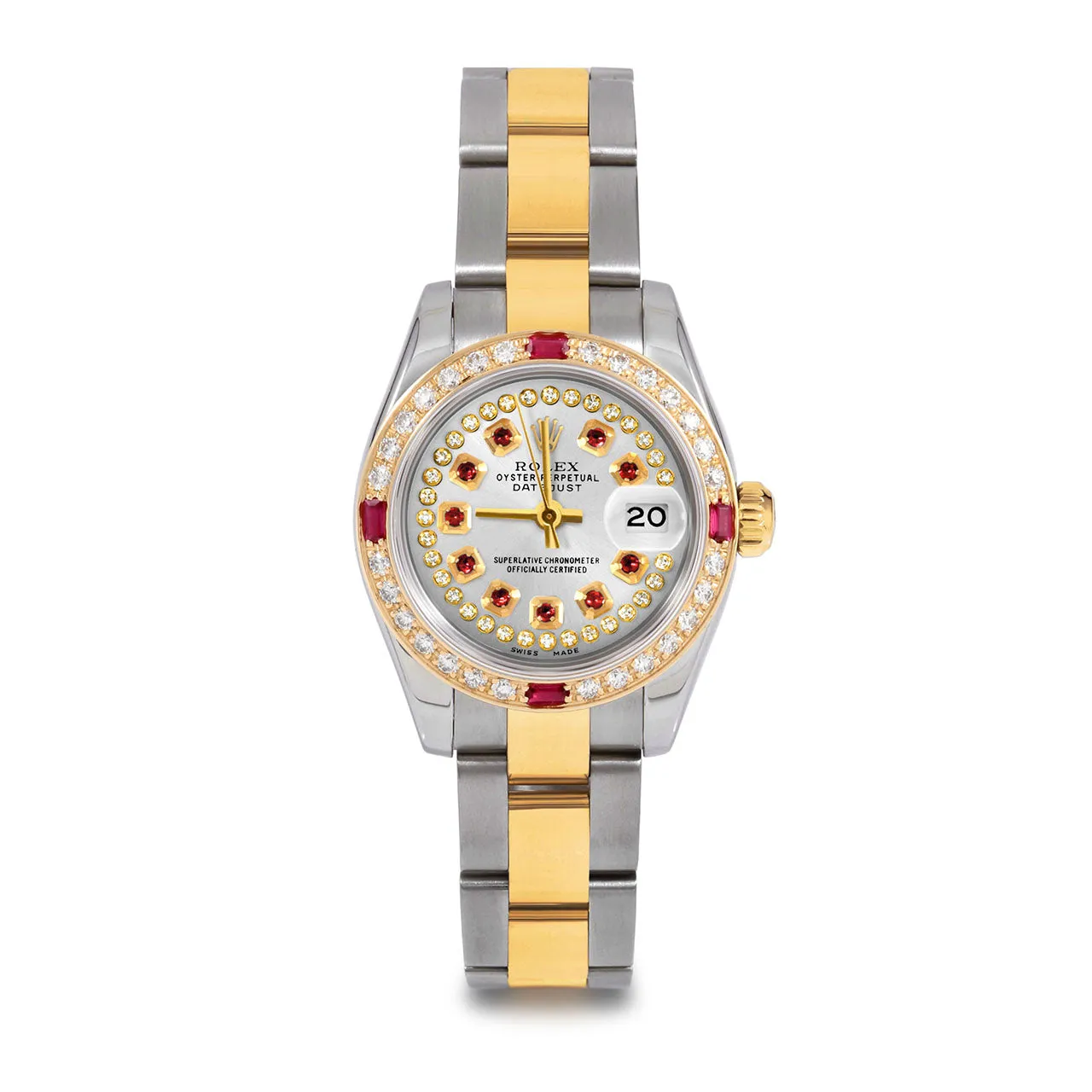 Rolex Datejust 26mm | 179173-SLV-STRR-4RBY-OYS