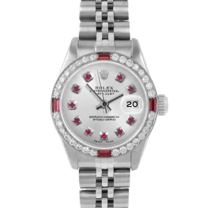 Rolex Datejust 26mm | 6917-SS-SLV-RBY-AM-4RBY-JBL