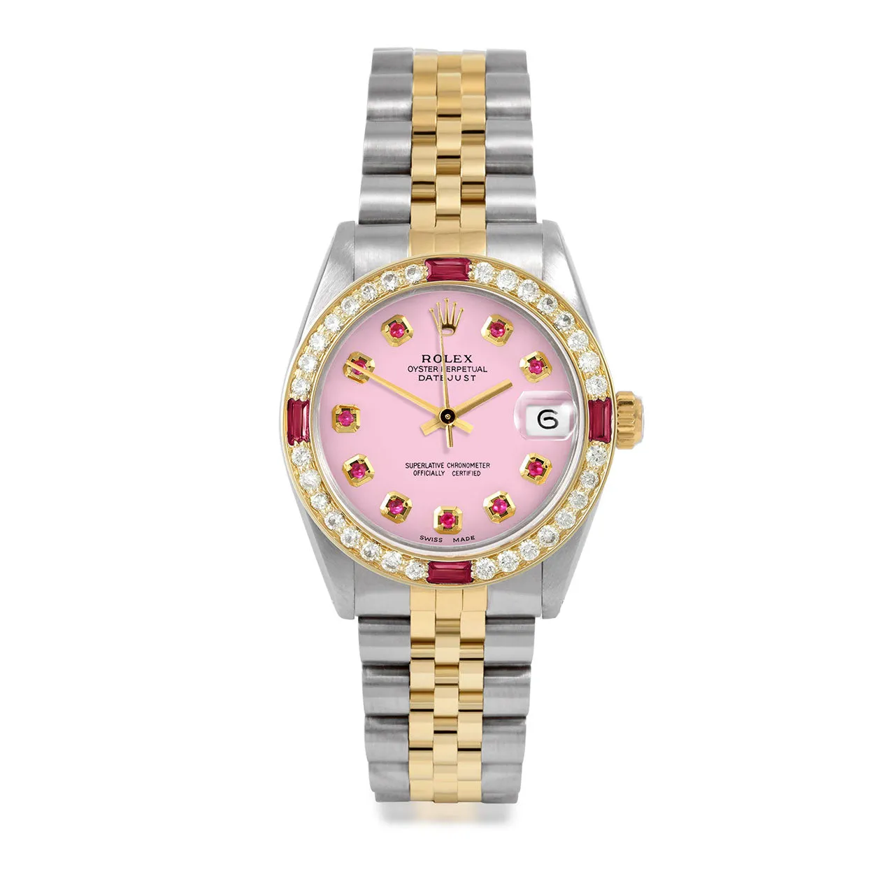 Rolex Datejust 31mm | 6827-TT-PNK-RBY-AM-4RBY-JBL