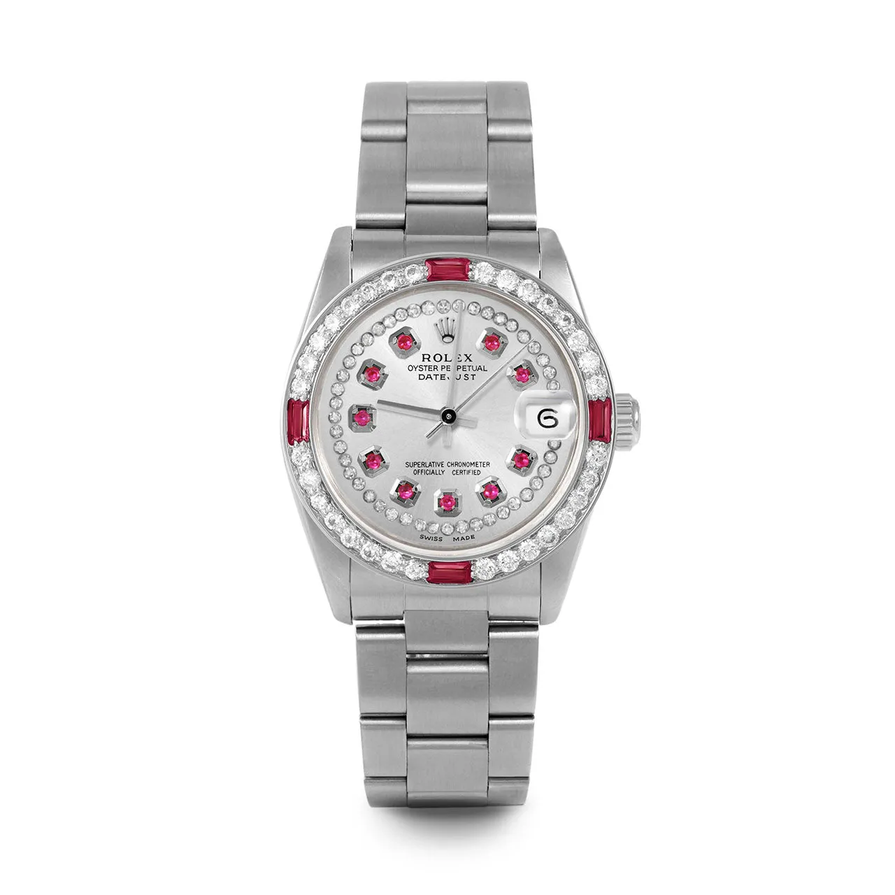 Rolex Datejust 31mm | 68274-SLV-STRR-4RBY-OYS