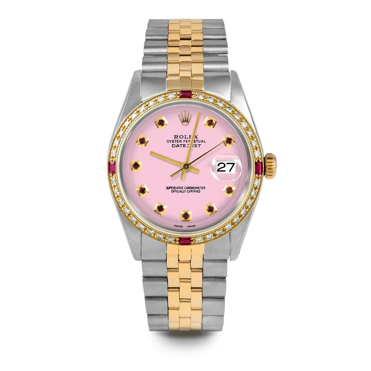 Rolex Datejust 36mm | 1601-TT-PNK-RBY-AM-4RBY-JBL
