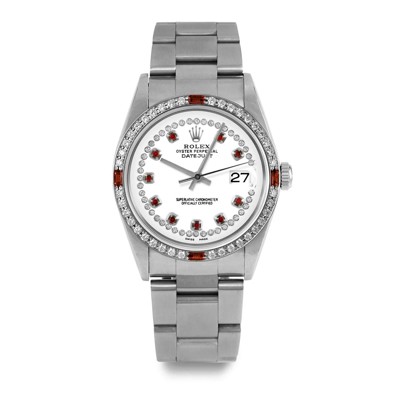 Rolex Datejust 36mm | 16234-WHT-STRR-4RBY-OYS