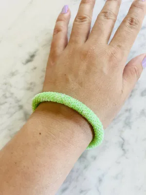 Roudainasart Handmade Beaded Rope Bracelet Lime