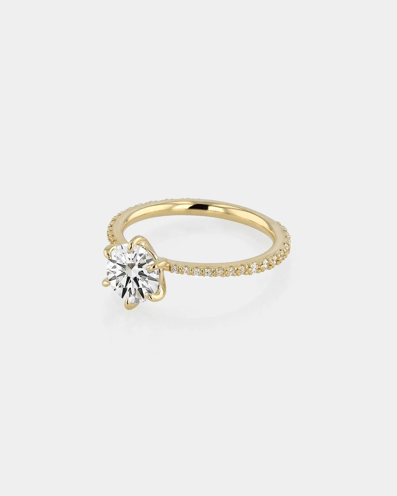 Round Eternity Engagement Ring